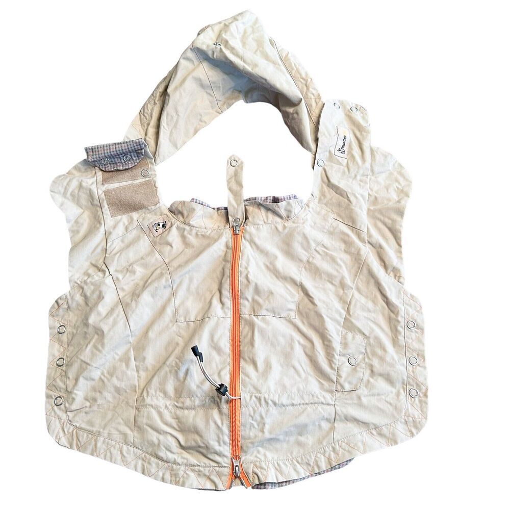 Thunder Coat Dog Rain Jacket Size Medium Water‎ Resistant Full Zip Lightweight